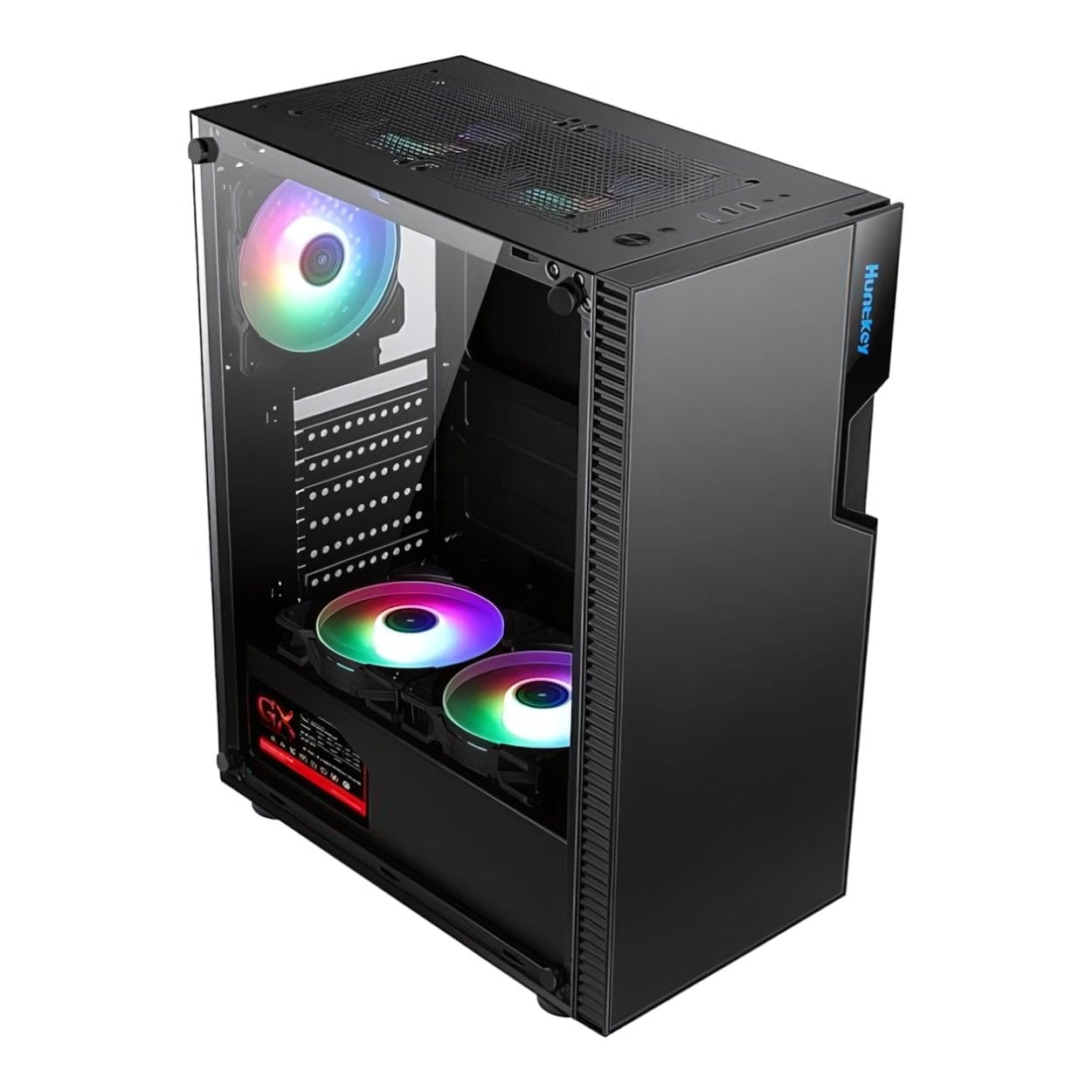 Image showing the removable tempered glass side panel.

