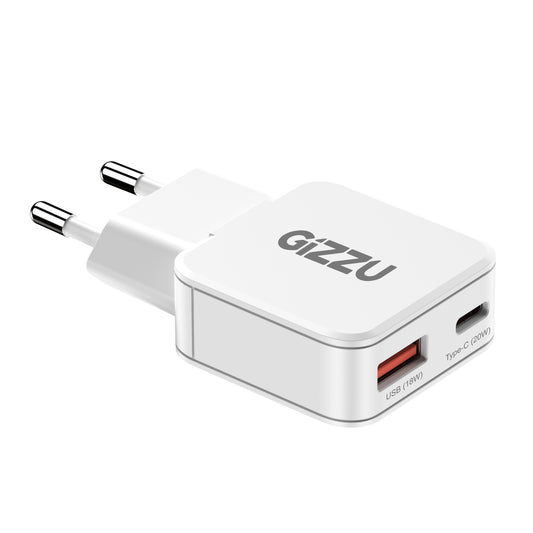 Gizzu 2-Port 20W GaN Wall Charger