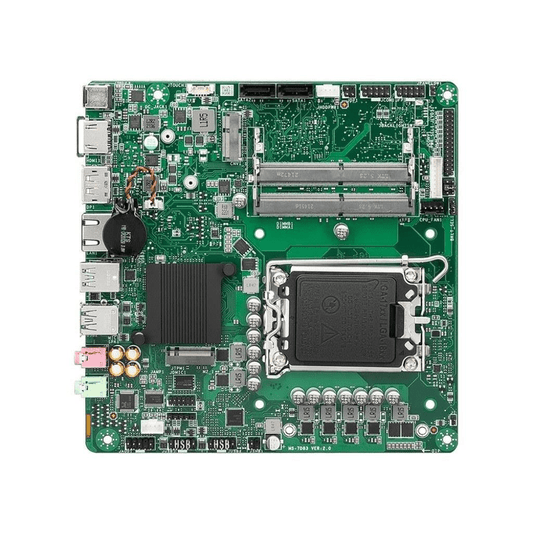 Front view of the MSI H610 TI-03 Mini-ITX motherboard.

