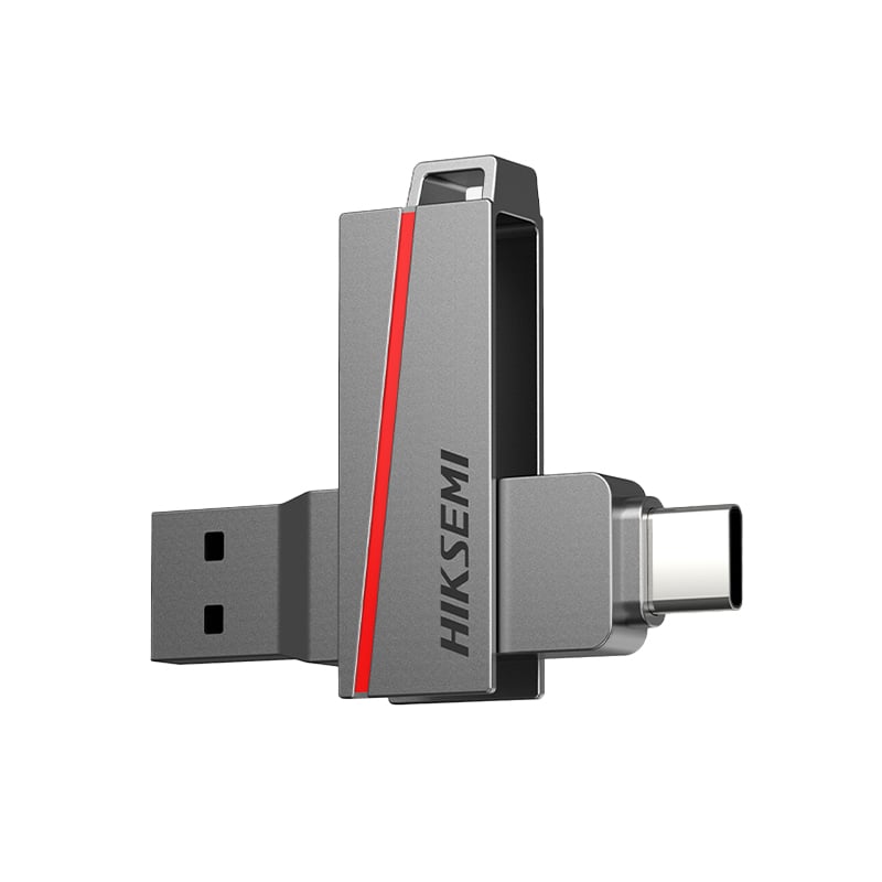HIKSEMI Dual Slim 256GB USB 3.2 Flash Drive – Type-C & USB-A