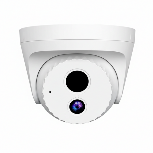 Front view of the Tenda IC7-PRS-4 4MP PoE conch security camera.

