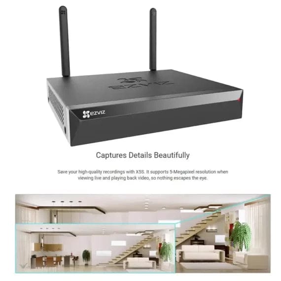 SMART HOME 8CH NVR - 4 CAMERA 2K+ KIT