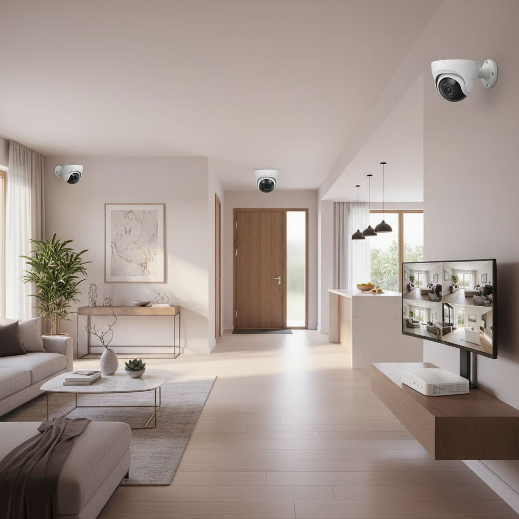 Context image of the security system installed monitoring a home, shop, or office.

