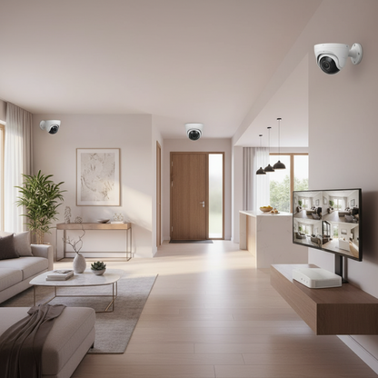 Context image of the security system installed monitoring a home, shop, or office.


