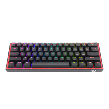 Redragon K617 FIZZ 60% Wired RGB Gaming Keyboard - Black