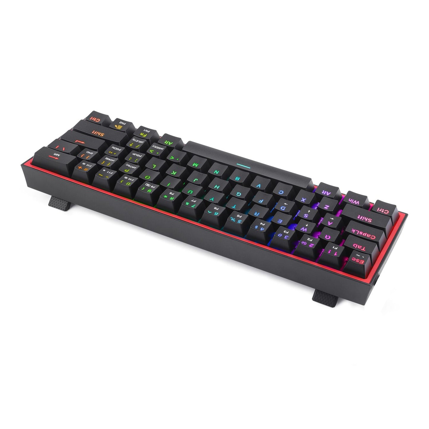 Redragon K617 FIZZ 60% Wired RGB Gaming Keyboard - Black