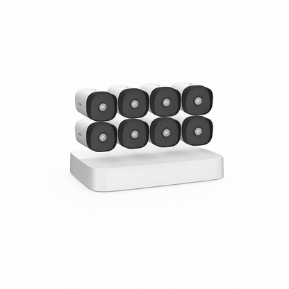 Front view of the Tenda K8P-4TR 8-channel PoE NVR included in the security kit.

