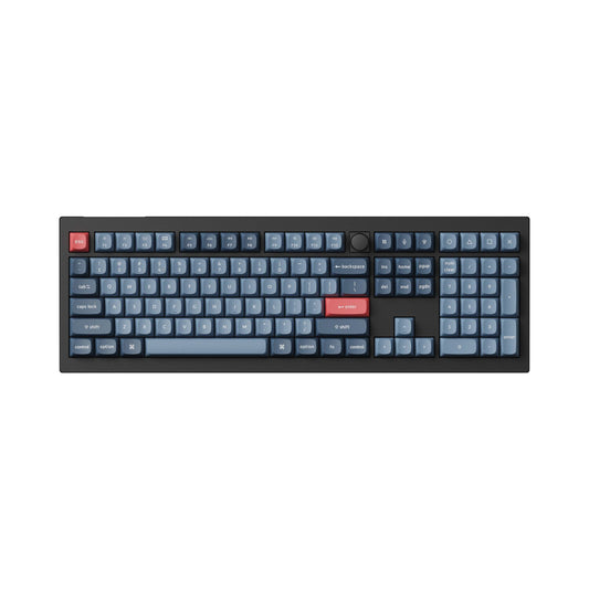 Keychron V6 Max QMK/VIA RED Wireless Custom Mechanical Keyboard | RED Switch - Black