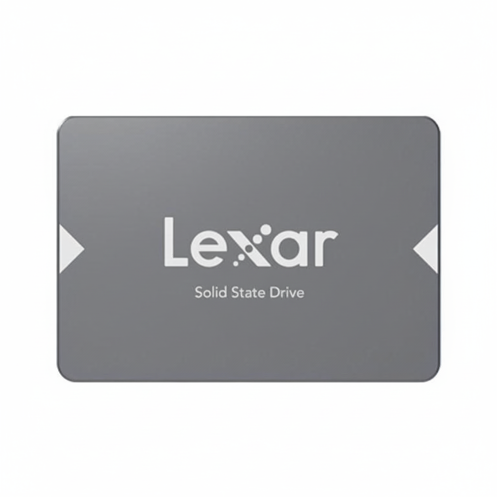 Front view of the Lexar NS100 1TB 2.5-inch SATA III internal SSD.