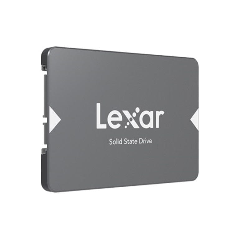 Top-down view showing the drive's label with capacity and branding.