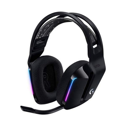 Logitech G733 LIGHTSPEED WIRELESS HEADSET BLK - Lightspeed Wireless and Lightweight; Full Spectrum Lightsync RGB; .