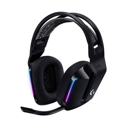 Logitech G733 LIGHTSPEED WIRELESS HEADSET BLK - Lightspeed Wireless and Lightweight; Full Spectrum Lightsync RGB; .