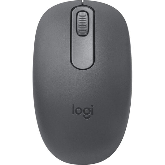 Logitech M196 Wireless Bluetooth mouse in graphite on a white background