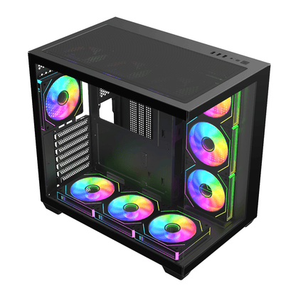 FSP M341 ARGB ATX Mid Tower Gaming Chassis - Black