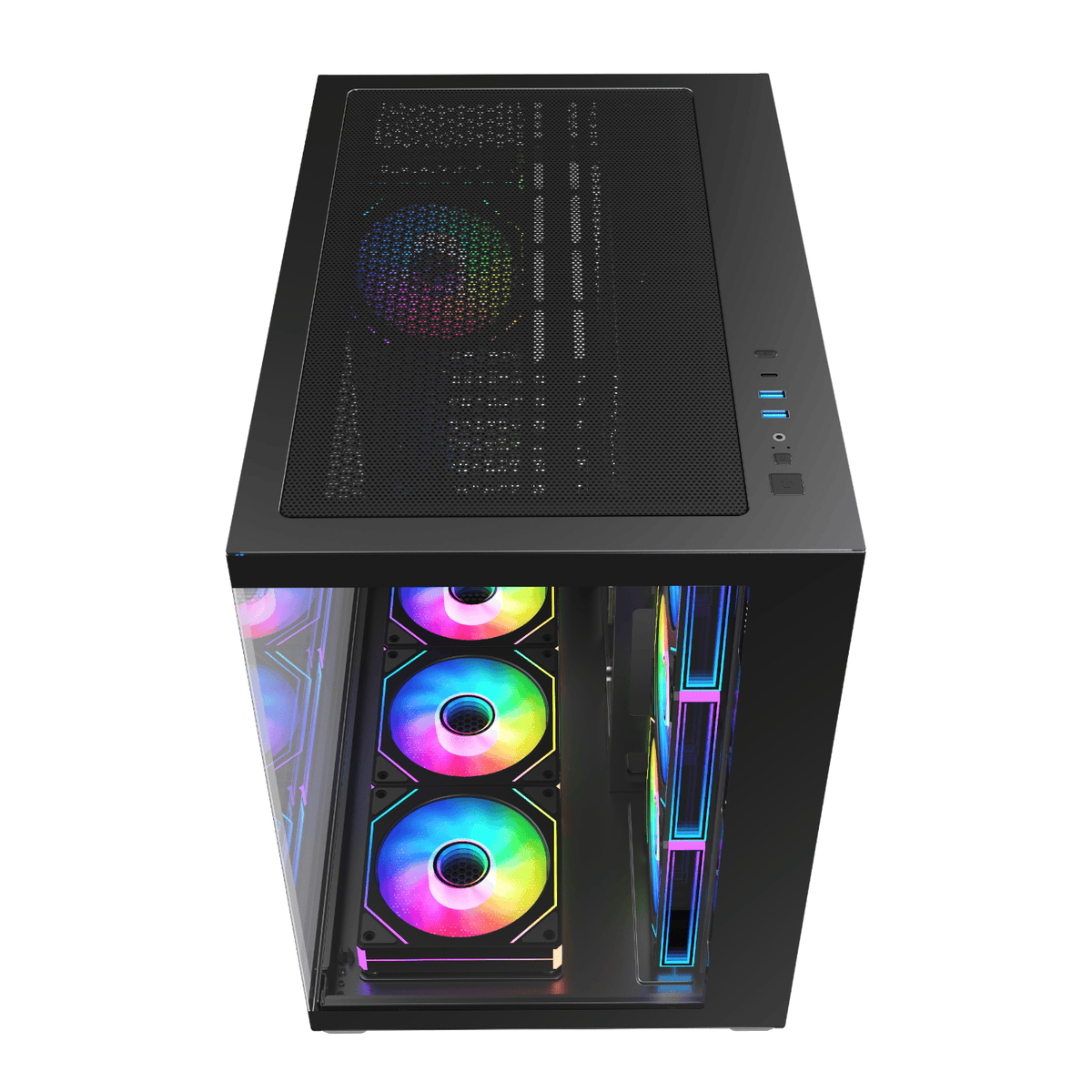 FSP M341 ARGB ATX Mid Tower Gaming Chassis - Black