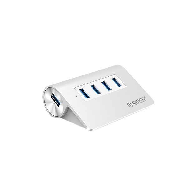 4 PORT USB 3.0 HUB SILVER