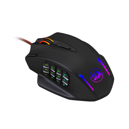 REDRAGON IMPACT 12400DPI MMO Gaming Mouse - Black