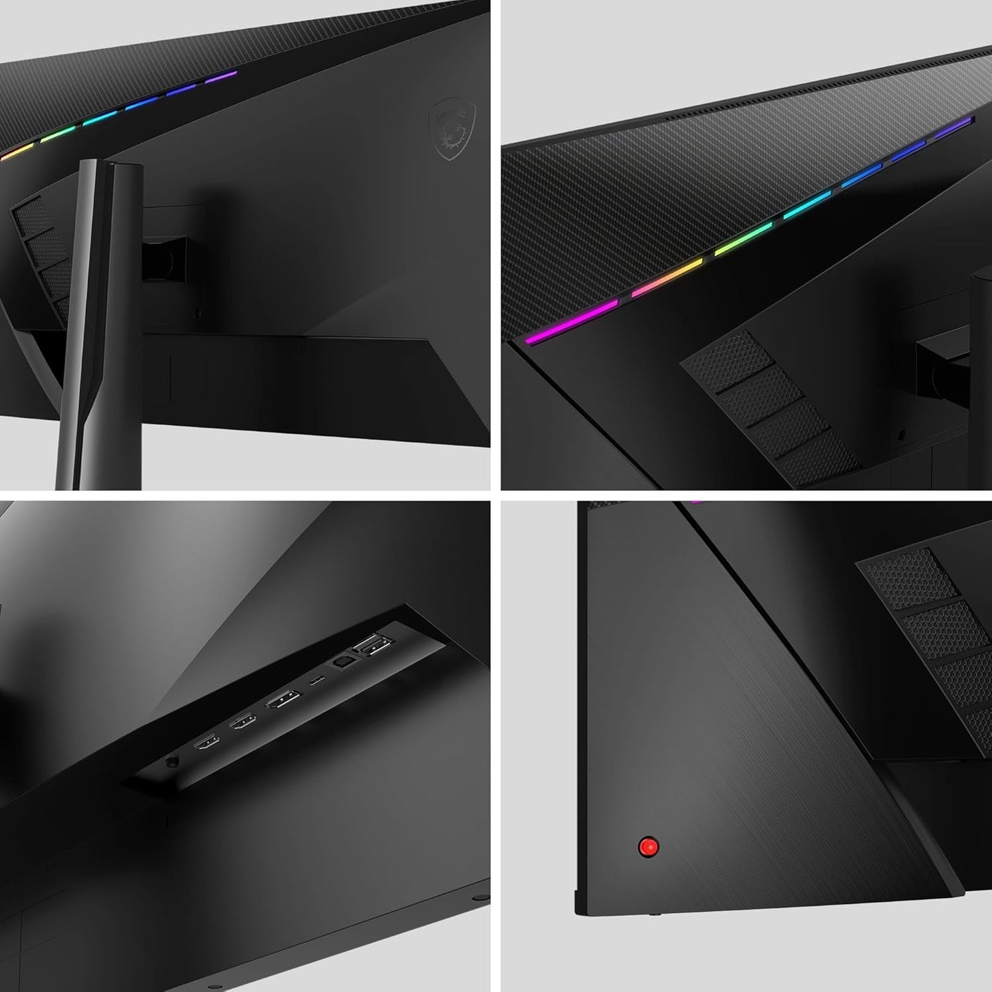 Side profile view of the monitor, highlighting its slim design without the stand.

