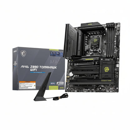 Front overview of the MSI MAG Z890 TOMAHAWK WIFI ATX motherboard.

