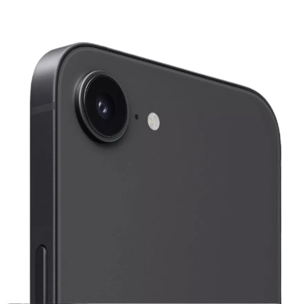 iPhone 16e slim aluminum side design Black finish