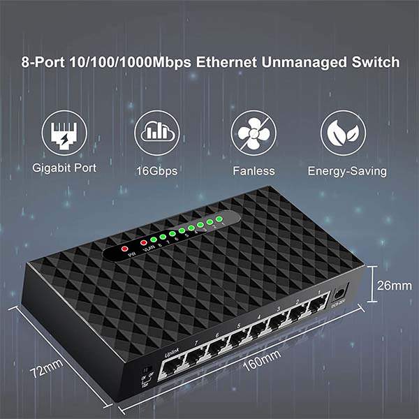 8 PORT GIGABIT SWITCH