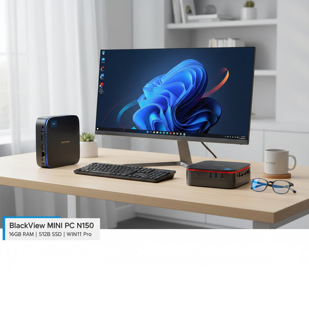 BlackView MINI PC N150 16GB RAM 512GB SSD Intel N150 Quad-Core