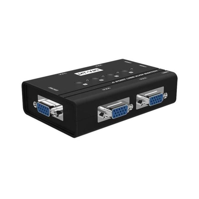 MT-VIKI MT-460KL 4 Port VGA USB KVM Switch – Matrix Warehouse