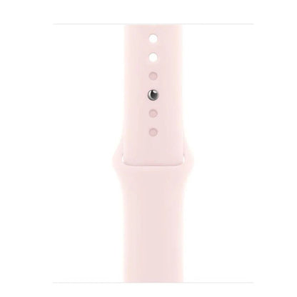 Apple 41mm Light Pink Sport Band (S/M) laid flat