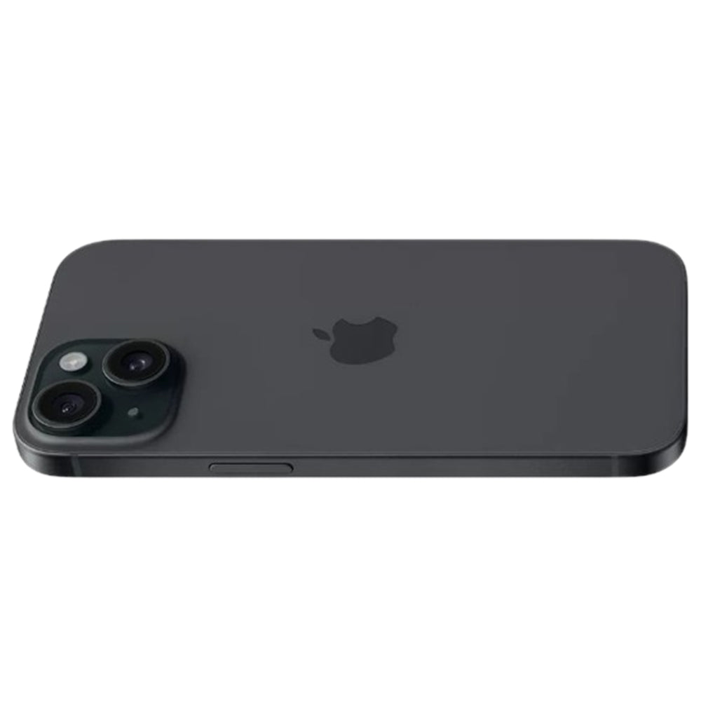 Close-up of iPhone 15 Black camera with Night Mode and HDR