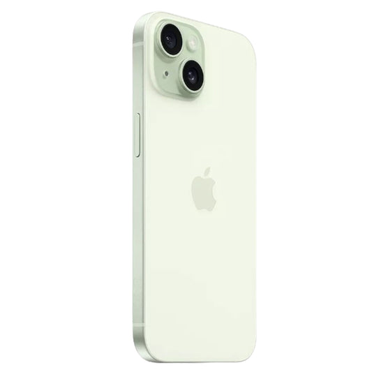 iPhone 15 512GB Green back showing dual camera system
