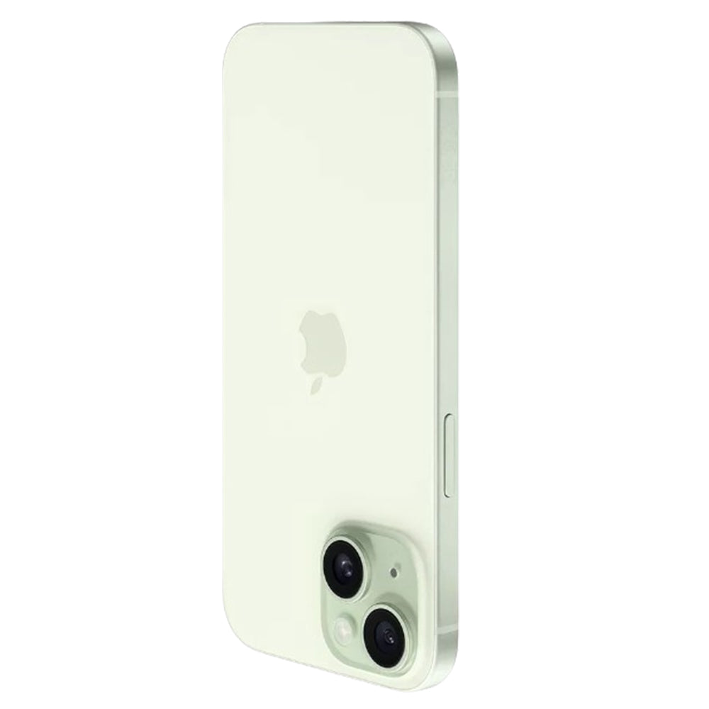 Apple iPhone 15 Green with Dynamic Island feature on display