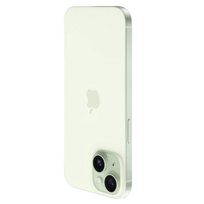 Apple iPhone 15 Green with Dynamic Island feature on display