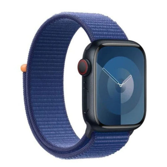 Close-up of woven nylon texture of Apple Sport Loop