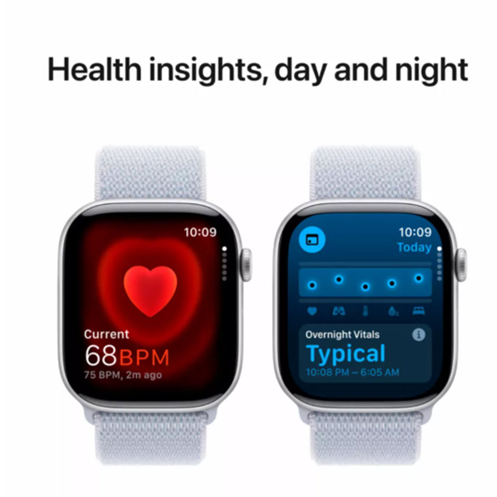 Apple Watch Series 10 Blue Cloud Sport Loop breathable strap design