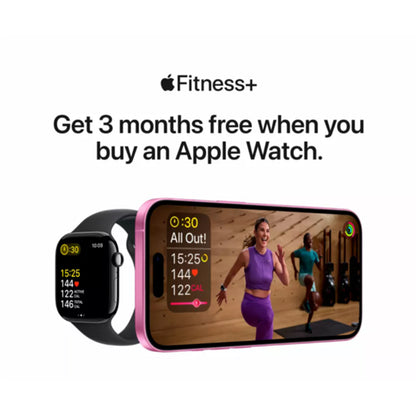 Close-up of Apple Watch Series 10 fitness and mindfulness tracking apps