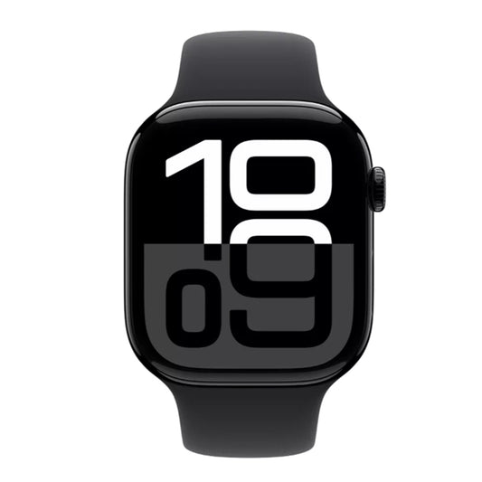 Jet Black Apple Watch Series 10 GPS with Always-On Retina display