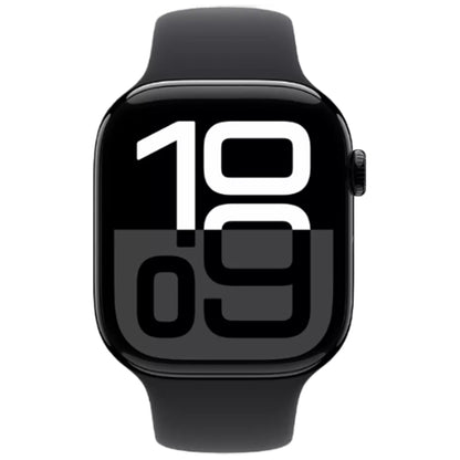 Apple Watch Series 10 GPS 42mm Jet Black front display