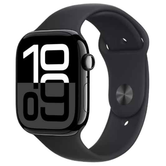 Apple Watch Series 10 Jet Black Aluminium case side view

