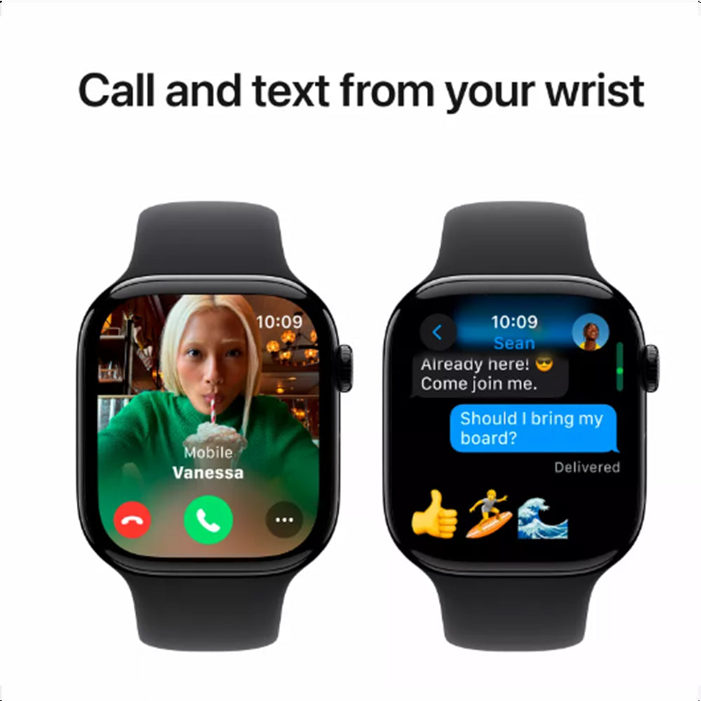 Apple Watch Series 10 Black Sport Band with Digital Crown