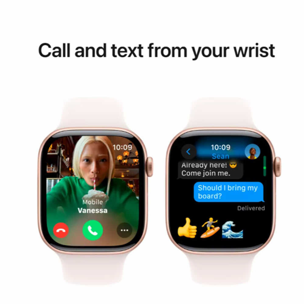 Apple Watch Series 10 Rose Gold aluminium case close-up