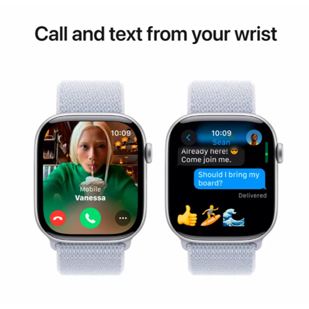 Apple Watch Series 10 large Retina OLED display close-up