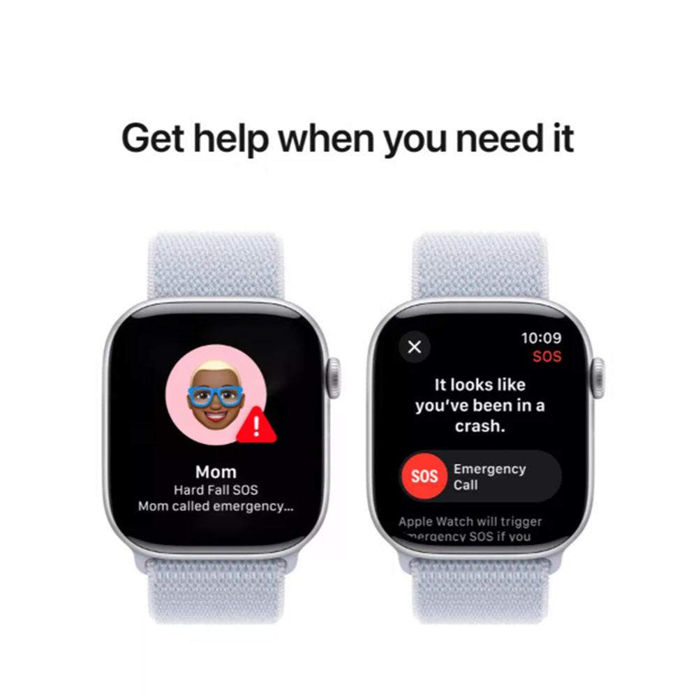 Apple Watch Series 10 Silver aluminium case detail