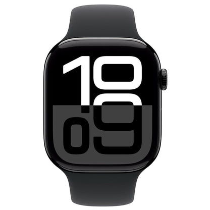 Apple Watch Series 10 showing Always-On Retina display with fitness rings