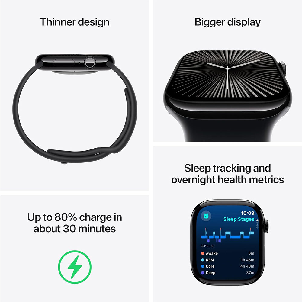Apple Watch Series 10 ECG app displayed on Retina screen