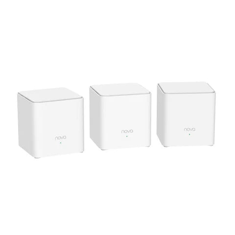 Tenda Nova MX3 AX1500 router front view white

