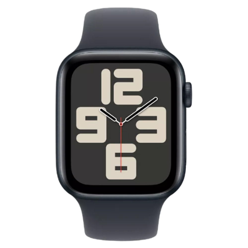 Apple Watch SE GPS 44mm Midnight Aluminium front view