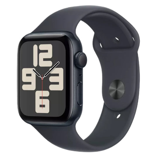 Apple Watch SE GPS 44mm with Midnight Sport Band side view