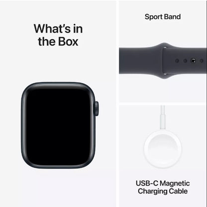 Apple Watch SE 44mm GPS Midnight showing fitness tracking