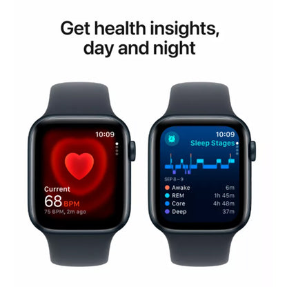 Apple Watch SE GPS Midnight 44mm case and strap details