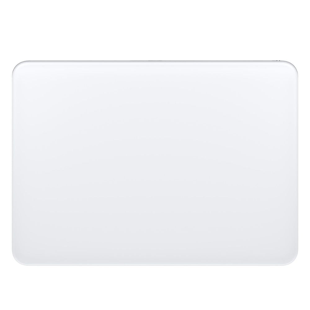 Apple Magic Trackpad in white with glass surface, top view